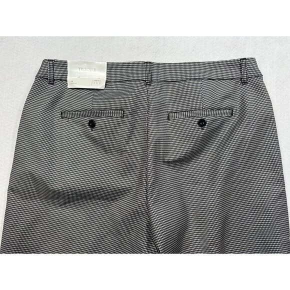 Christopher & Banks The Perfect Pant Mid Rise Houndstooth Trousers Womens 14 Avg - Picture 4 of 9